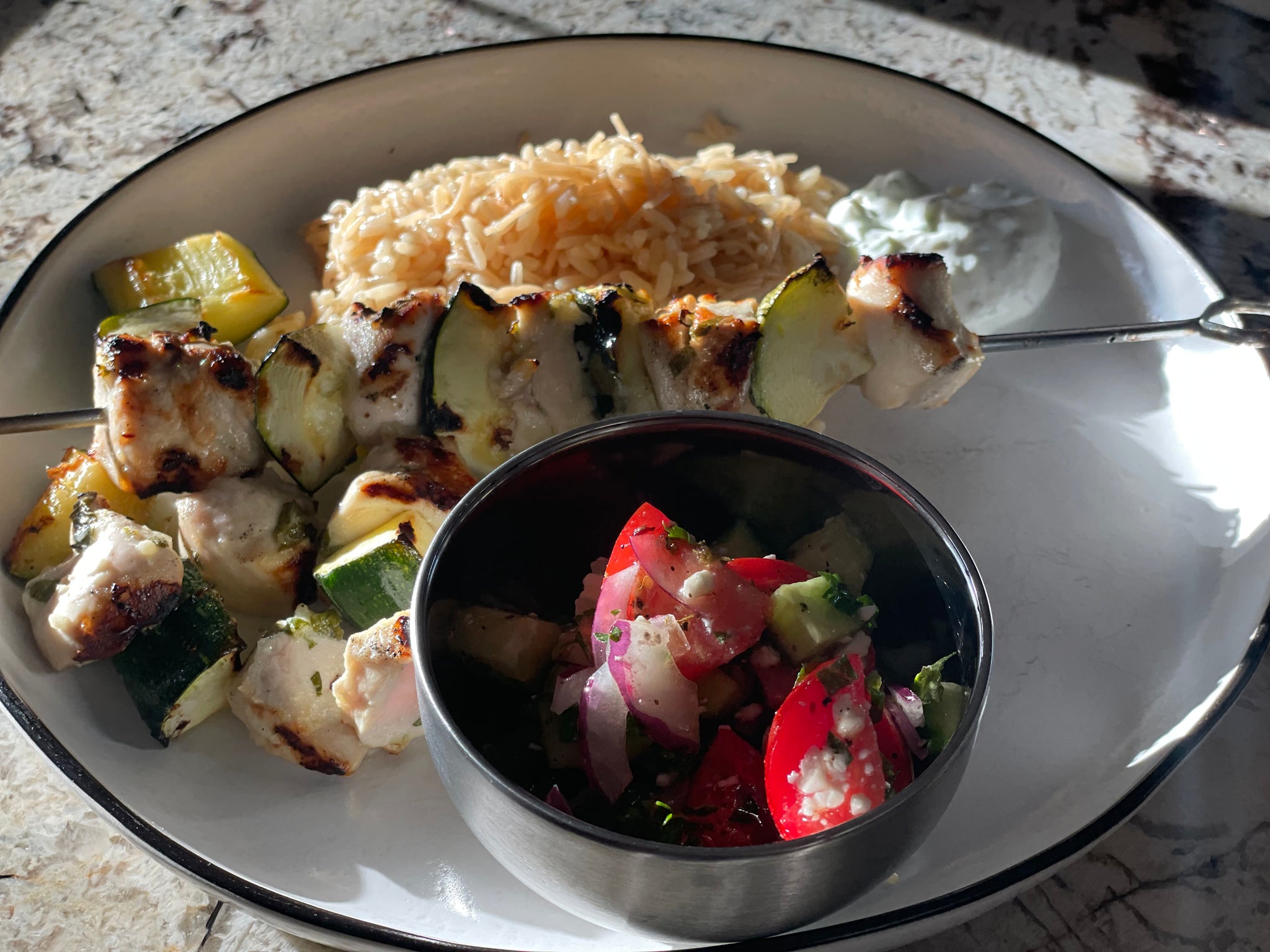 Chicken and Zucchini Kabobs