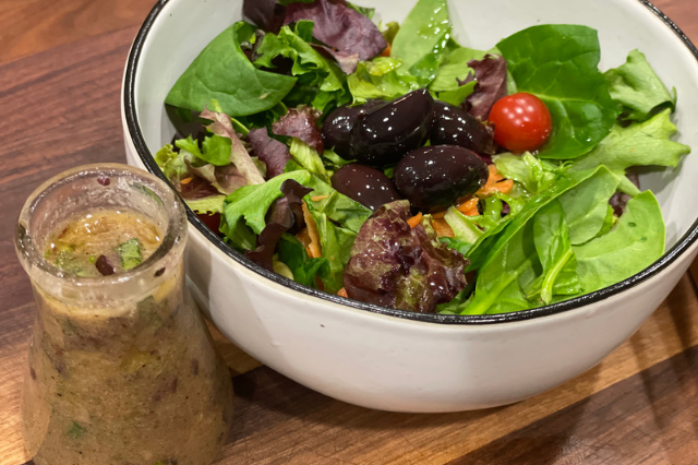 Kalamata Olives and Basil Salad Dressing