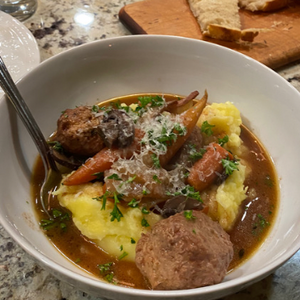 Coq au Vin Meatballs Crockpot style