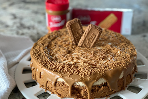 No Bake Biscoff Cheesecake
