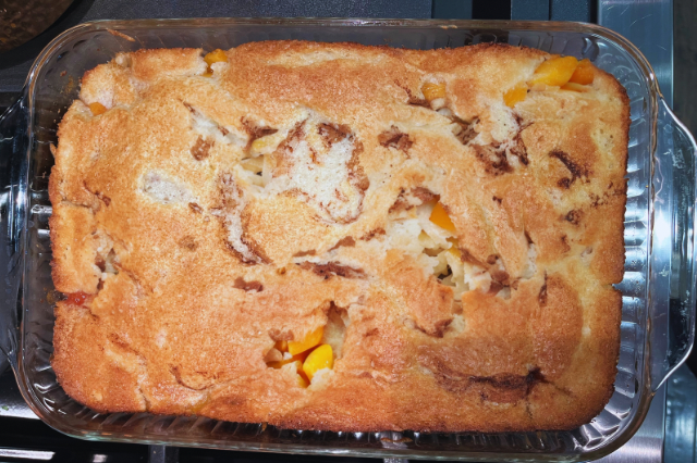 Peach cobbler
