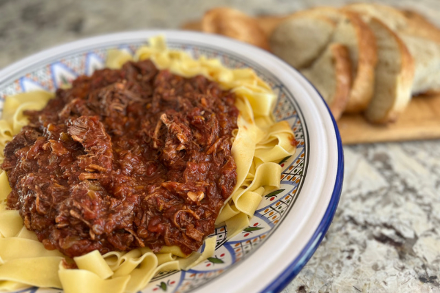Short Rib Ragu with pasta