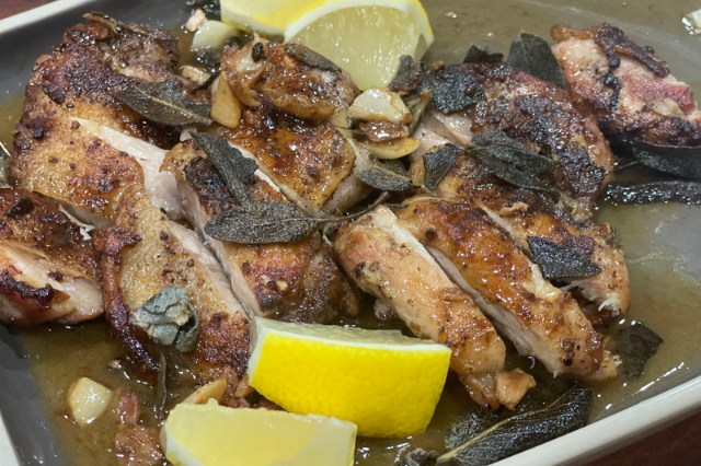 Crispy Chicken Breast with Sage