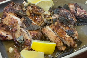 Crispy Chicken Breast with Sage