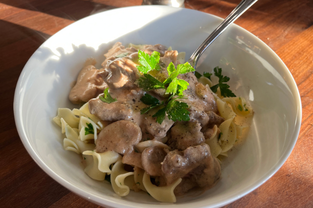 Beef Stroganoff
