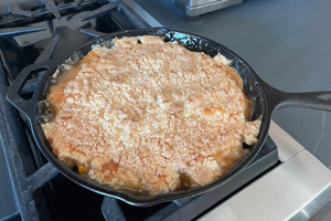 Peach Cobbler with cake mix