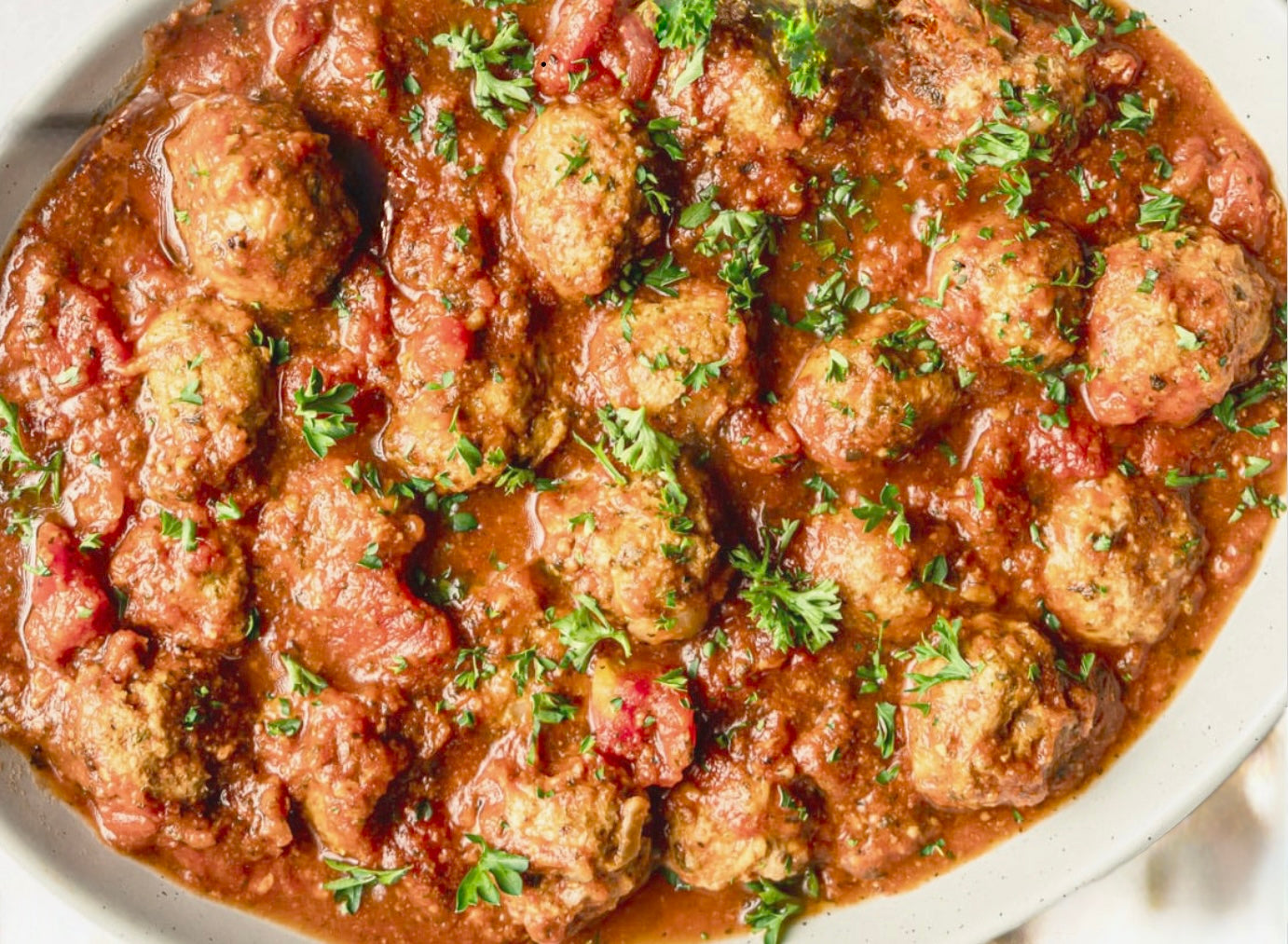Turkey meatballs in marinara sauce