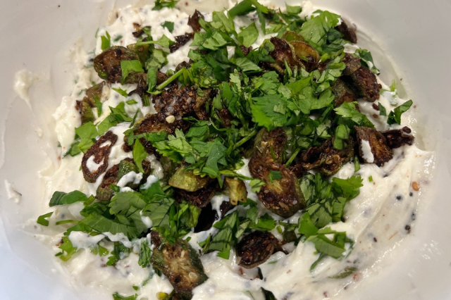Okra Raita