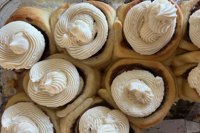 Cinnamon Rolls with Cream Cheese Frosting