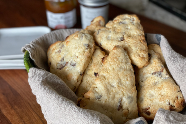 Apricot and White Chocolate Scones