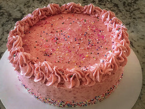 Strawberry Cake with Strawberry Cream Cheese Frosting