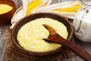 Creamy Polenta with goat cheese