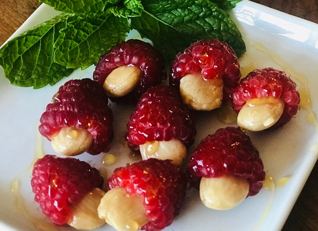 Raspberry with Marcona Almonds