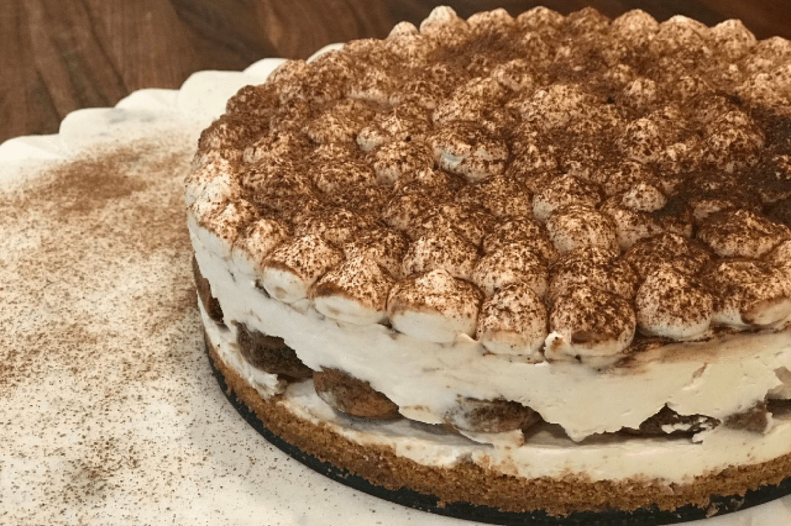 No-Bake Tiramisu Cheesecake